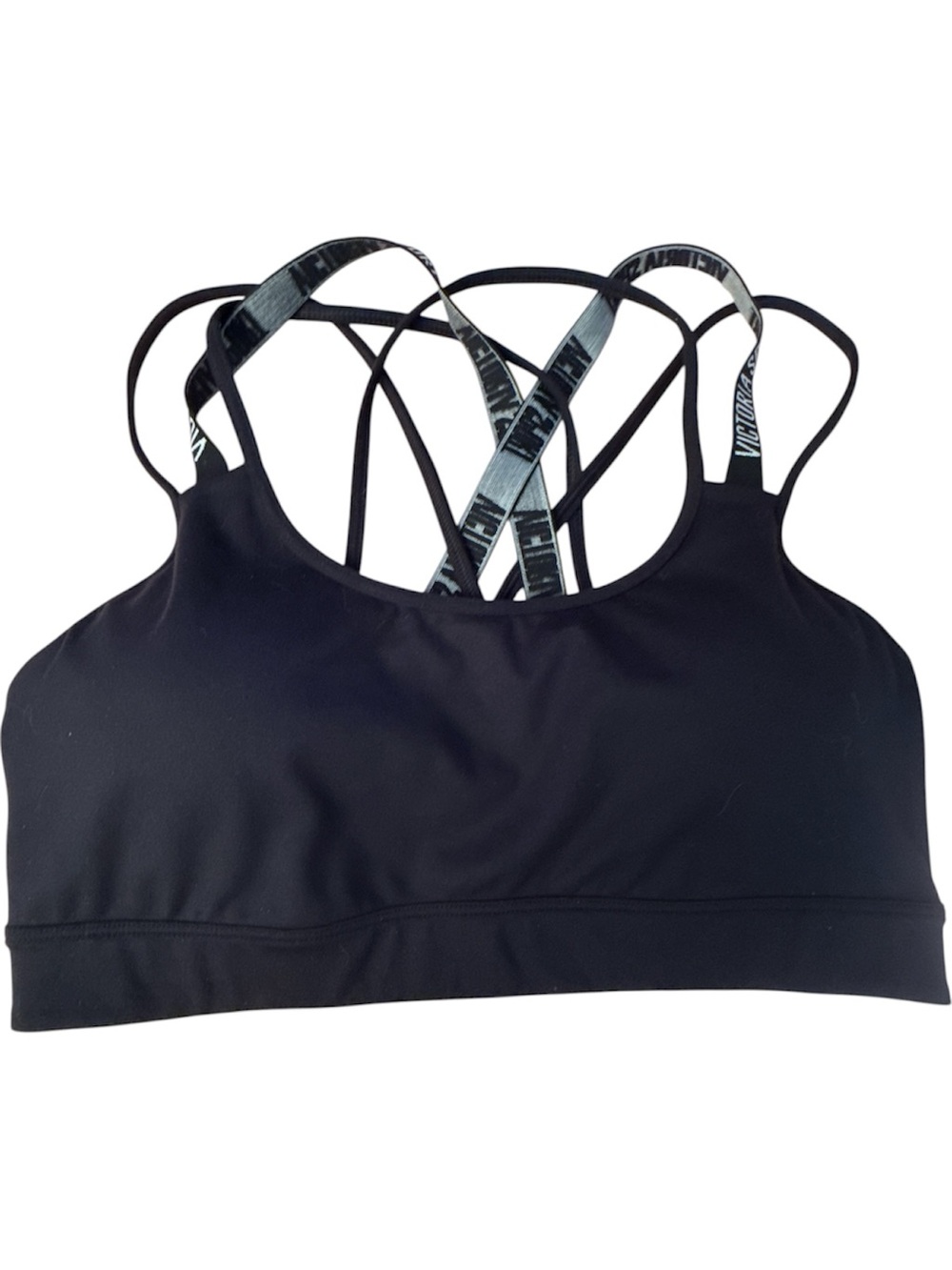 Victoria's Secret Black Strappy Crisscross Sports Bra